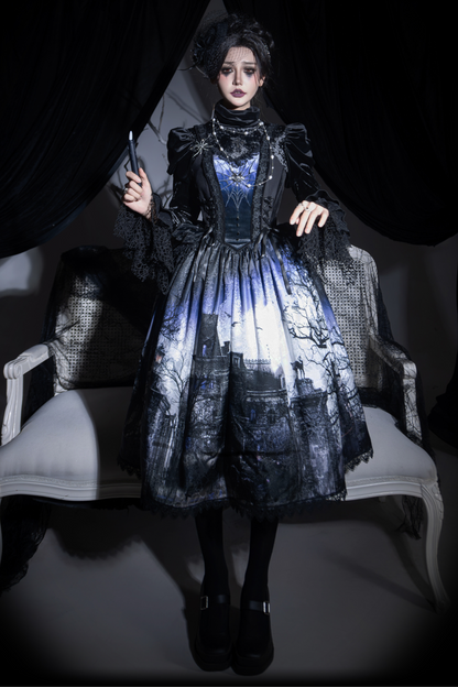 Velvet Patchwork Camisole Dress