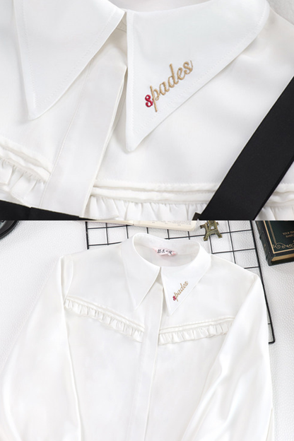 Karo-Collegejacke + Trägerrock + Hemd