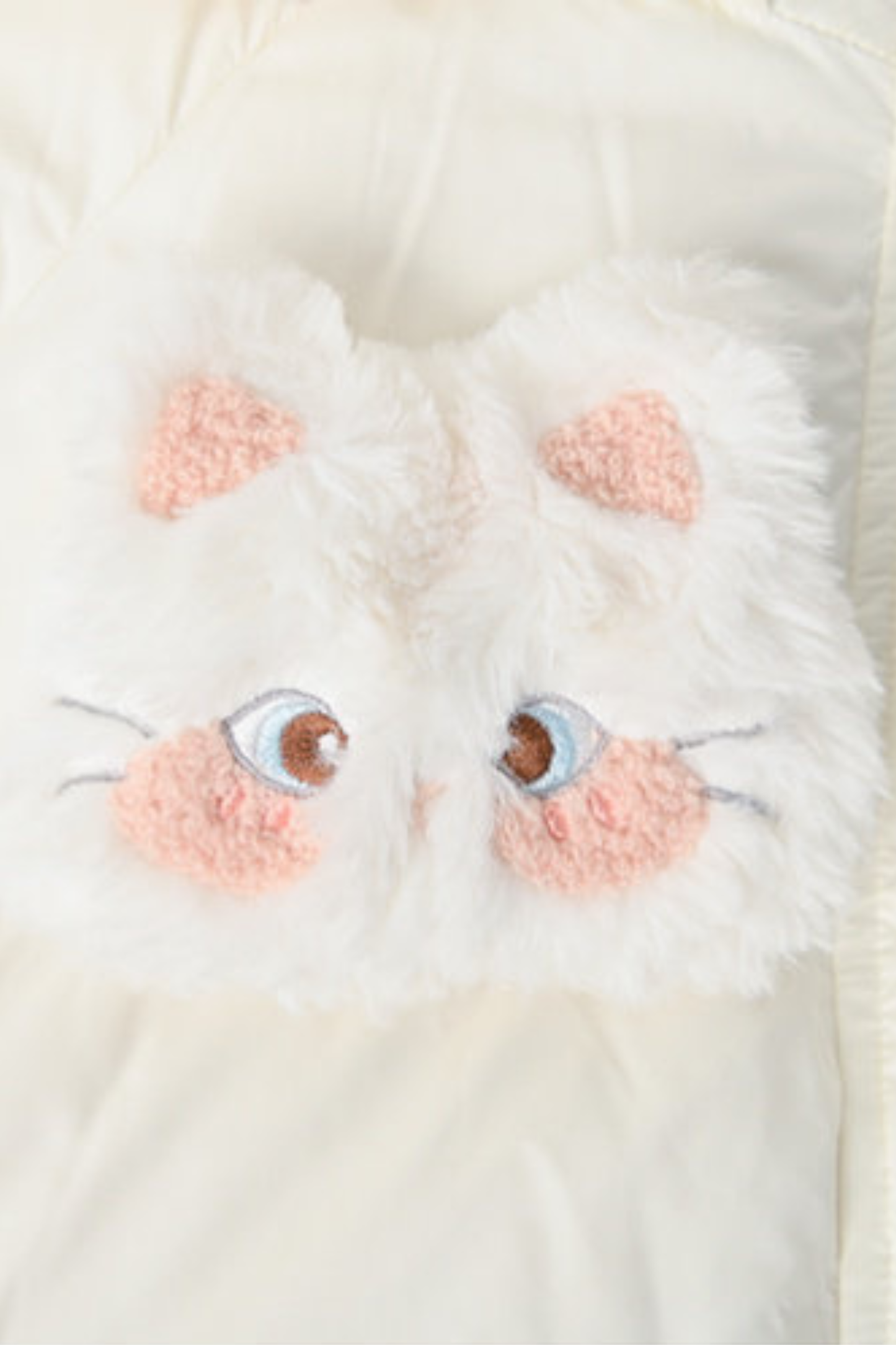 スウィートキャットフードダウンジャケット