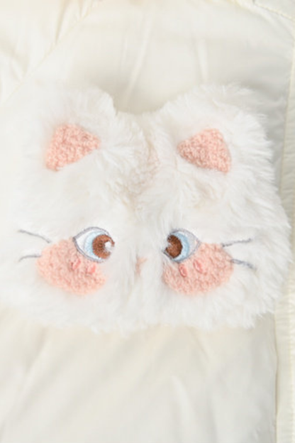 スウィートキャットフードダウンジャケット