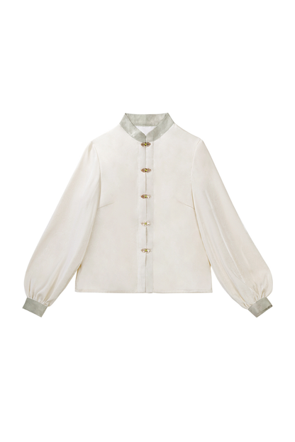 Jasmine Rain Long Sleeve Shirt + Elegant Skirt