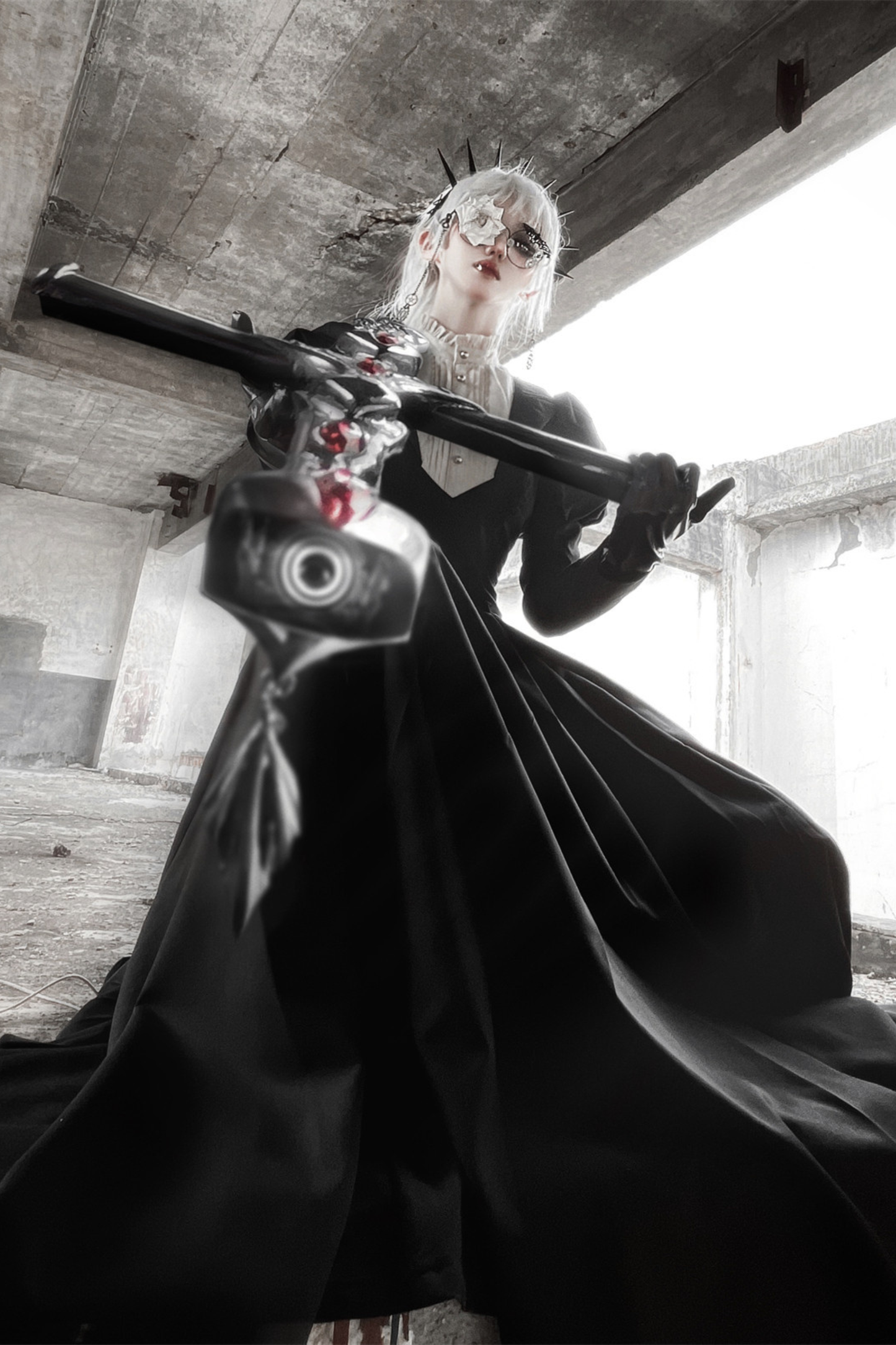 Chic Gothic Flare Long Lolita Dress