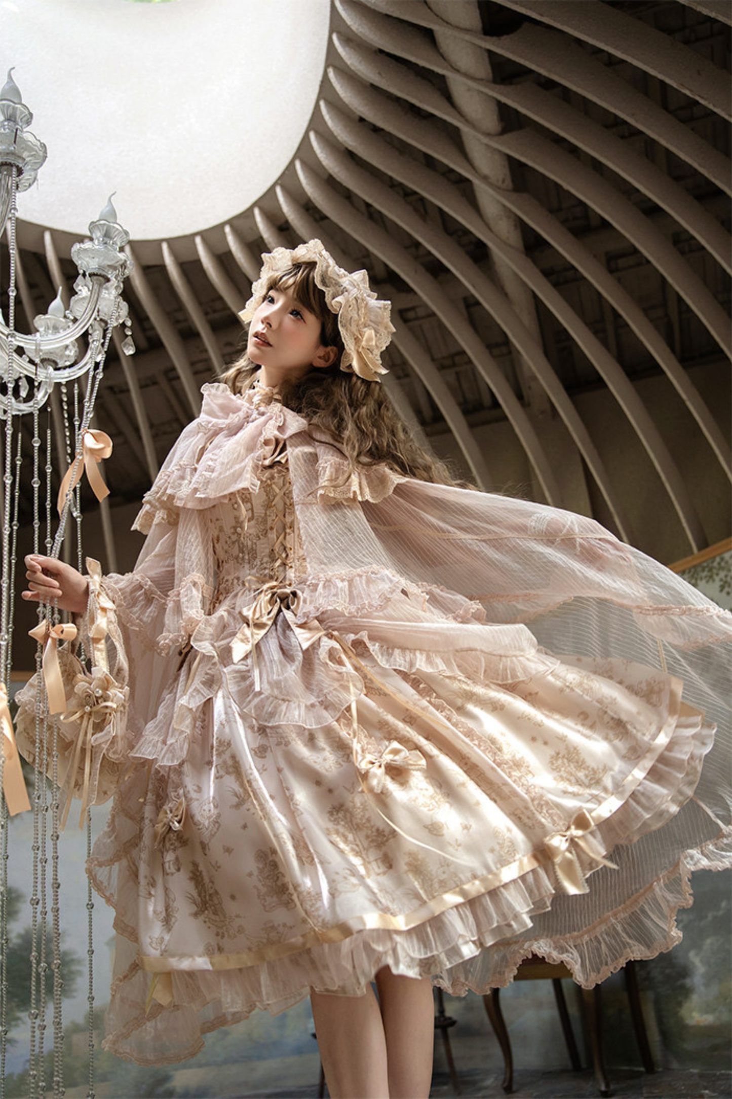 【4月3日予約締切】ファンタジーシアーフードロリータケープ