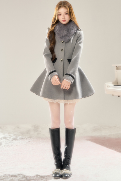 Old French Hepburn Wool Coat