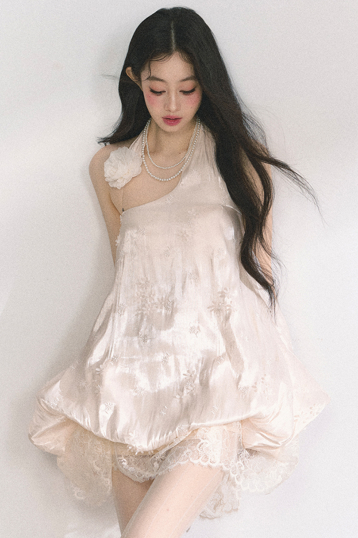 フレンチレースフラワードレス