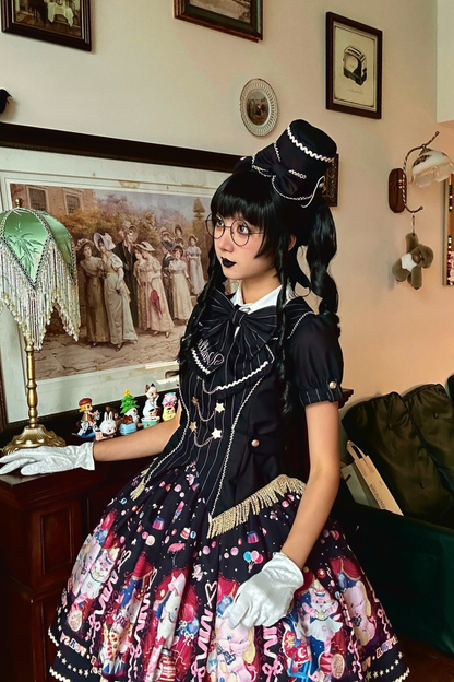 サーカスサスペンダーロリータドレス＋スカート