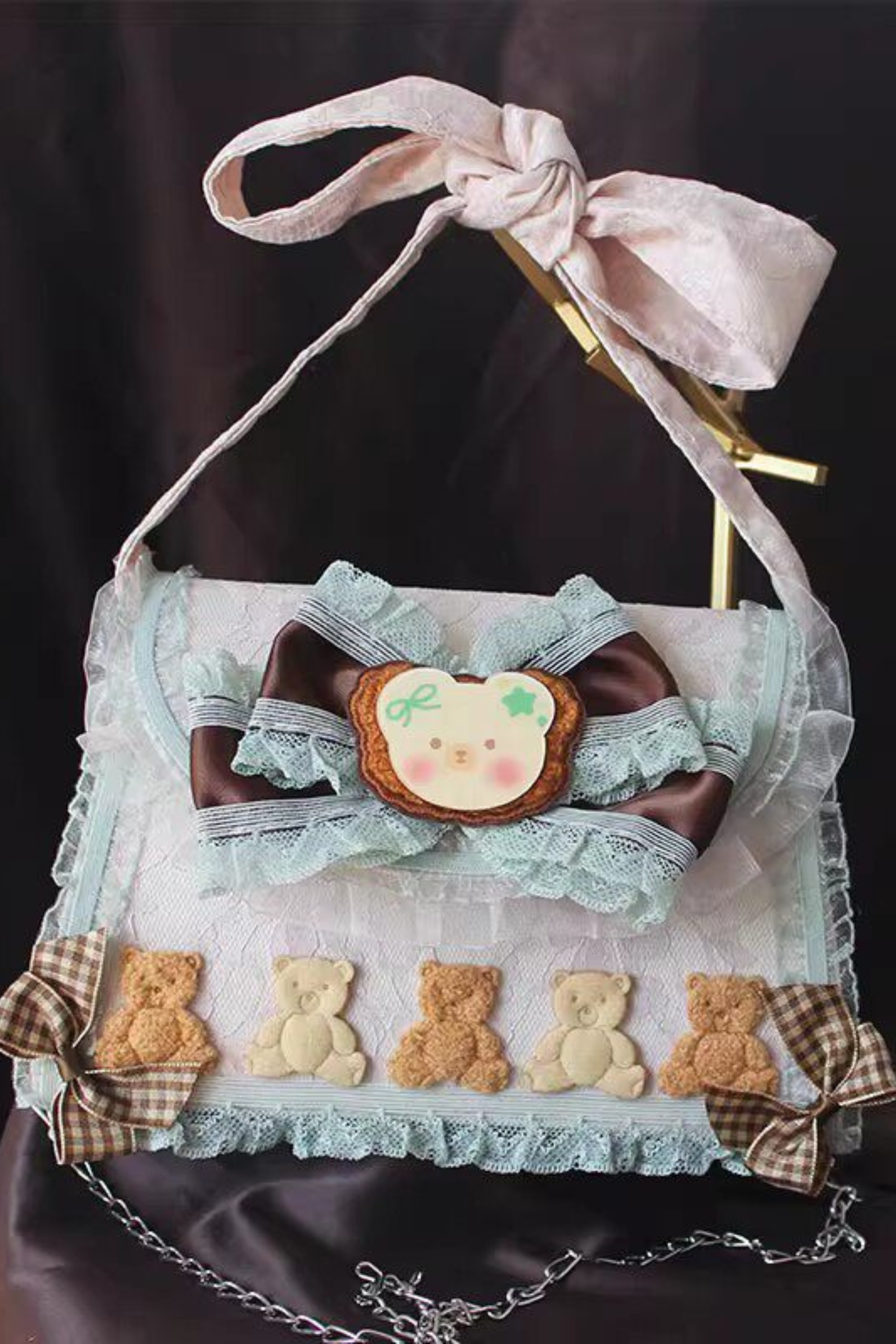 チョコミントロリータヘアアクセサリー+バッグ