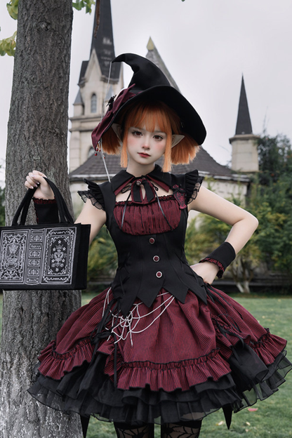 【4月8日予約締切】ゴシックリボンロリータハット+サイドグリップ