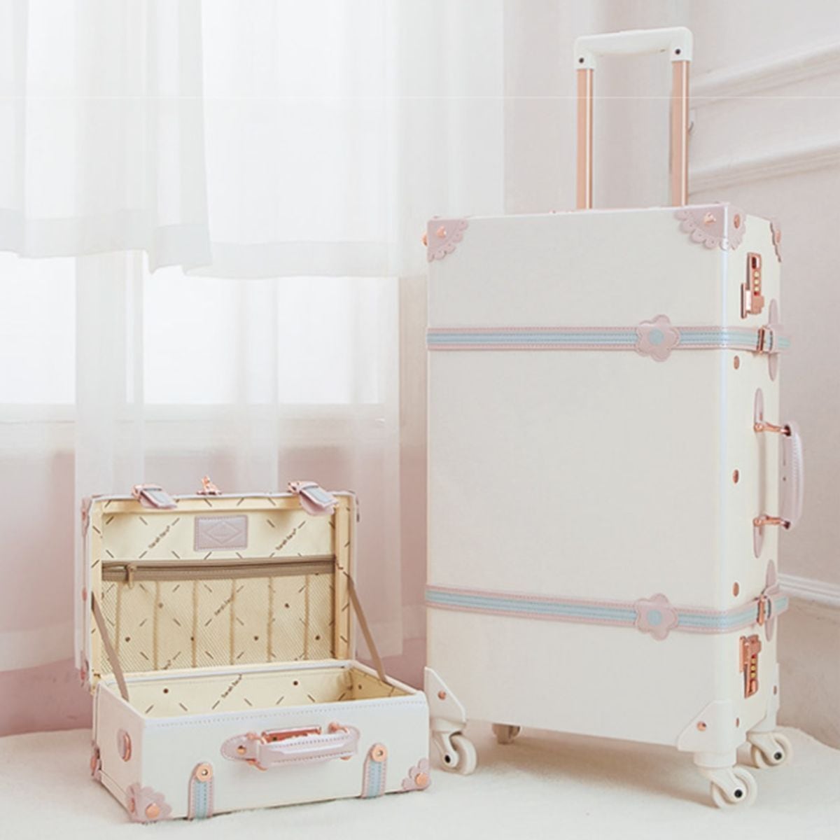 Princess Pastel Trunk Suitcase