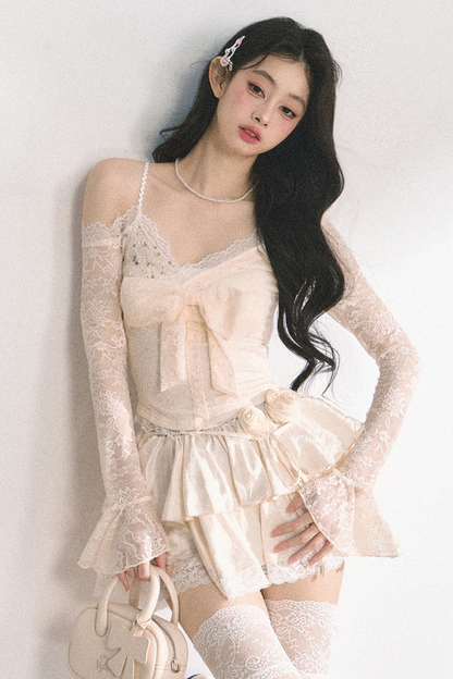 French Lace Tiered Cake Skirt