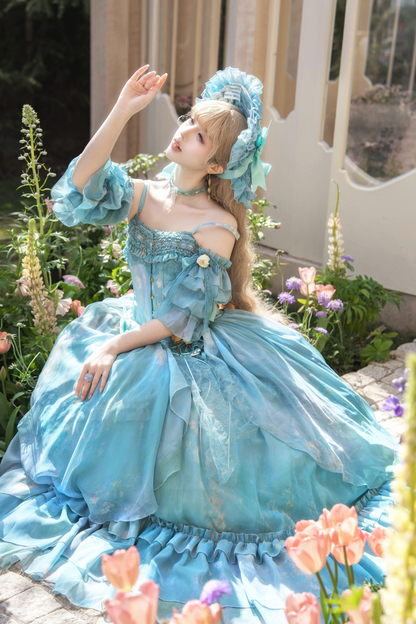 【3月19日予約締切】シルビアトップス+フレアスカート+ハット+スリーブ+ネックレス