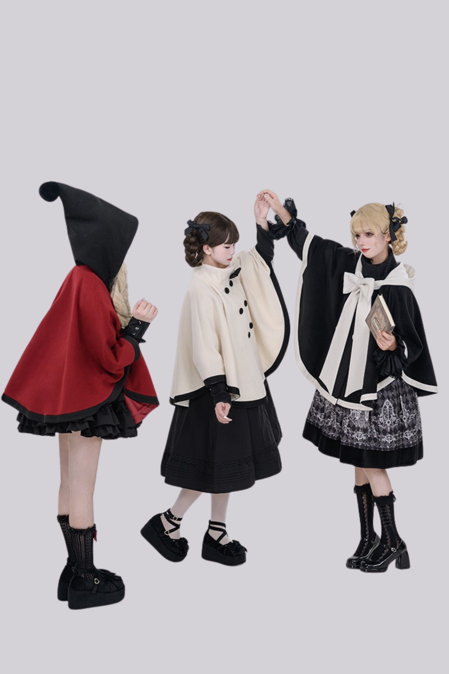 【予約商品】ローズクワイアケープコート＋フーディーリボン