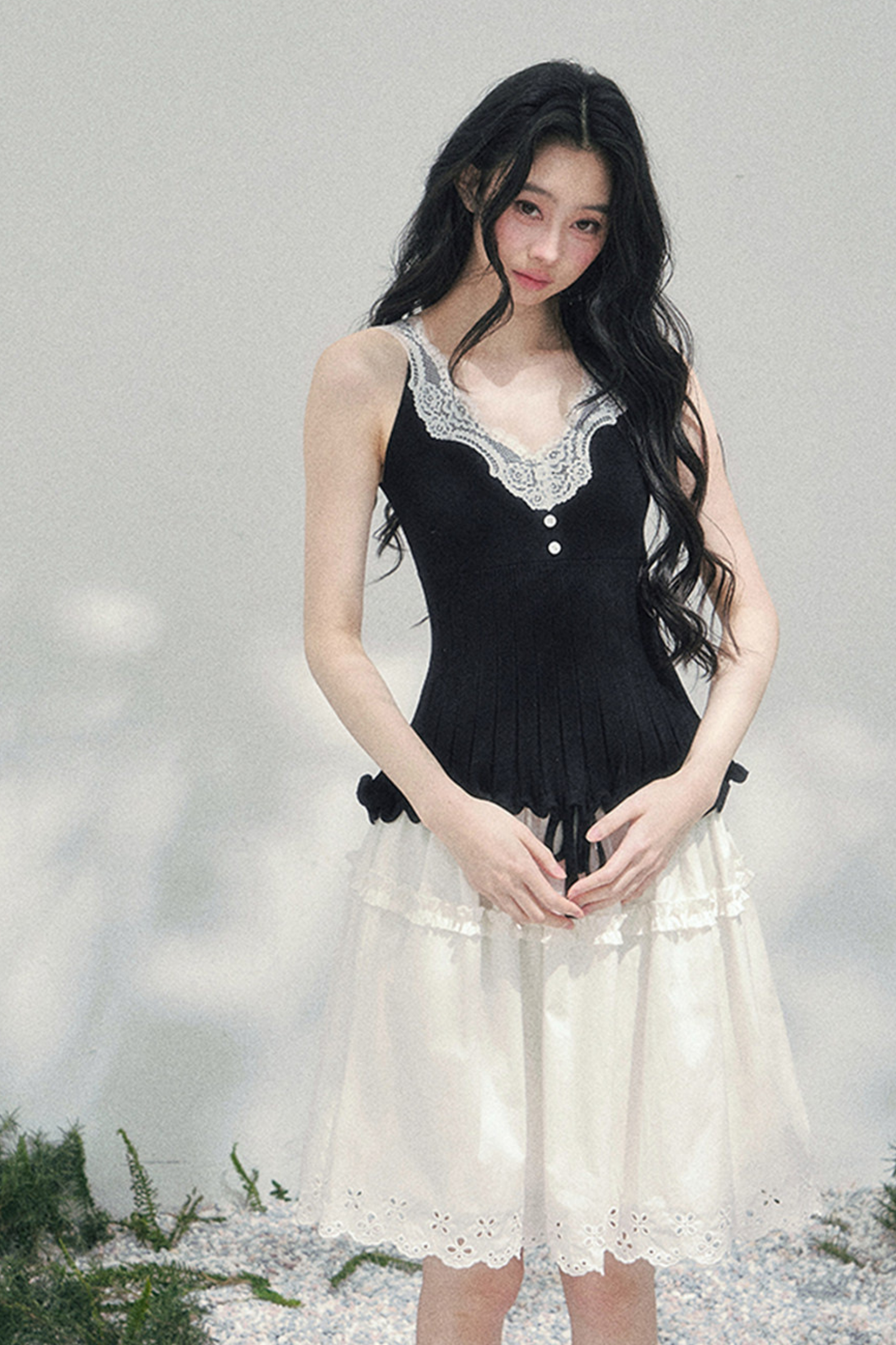 フレンチレースジャケット+キャミソール