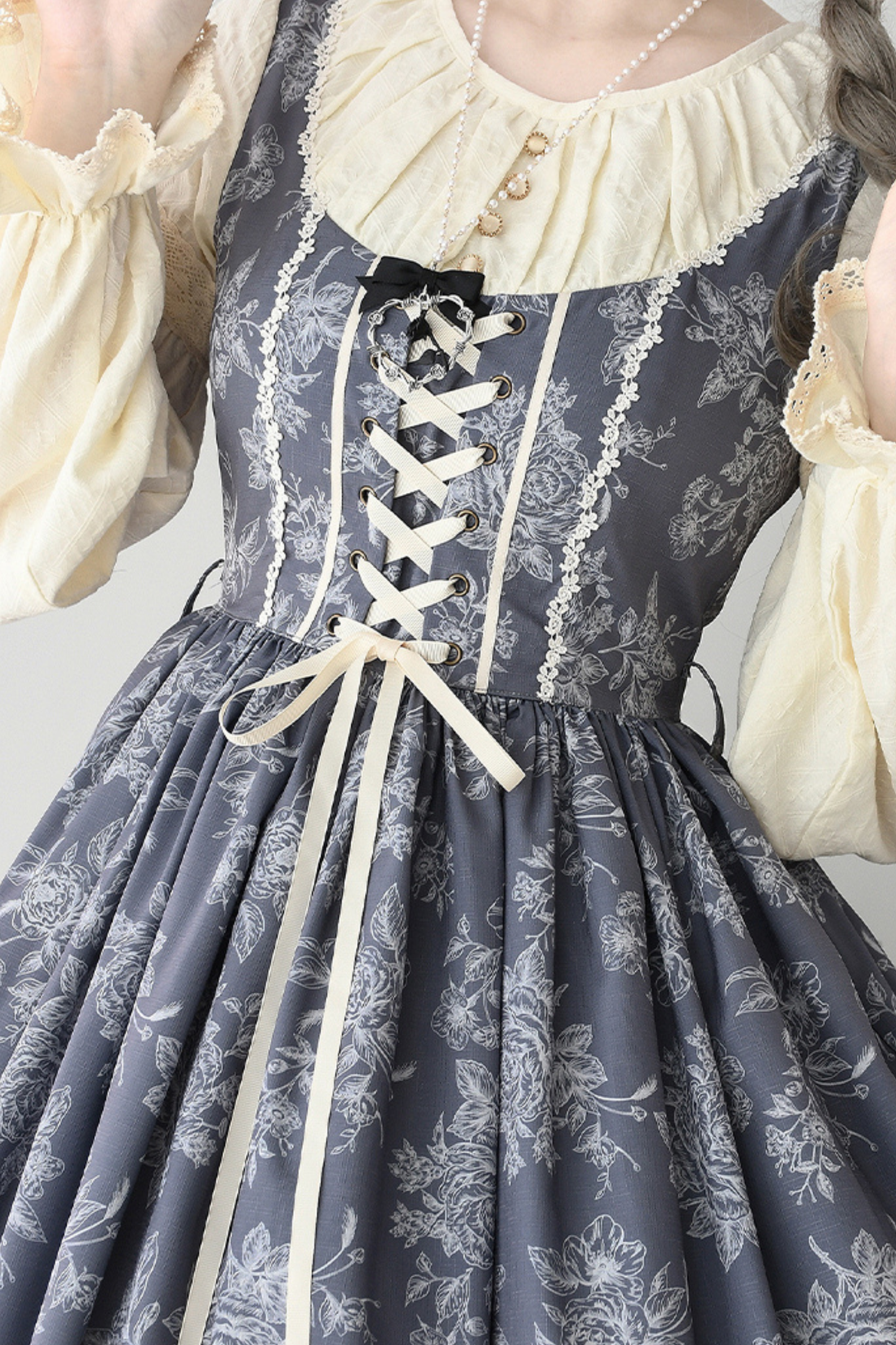 スケッチワイルドローズエレガントロリータドレス