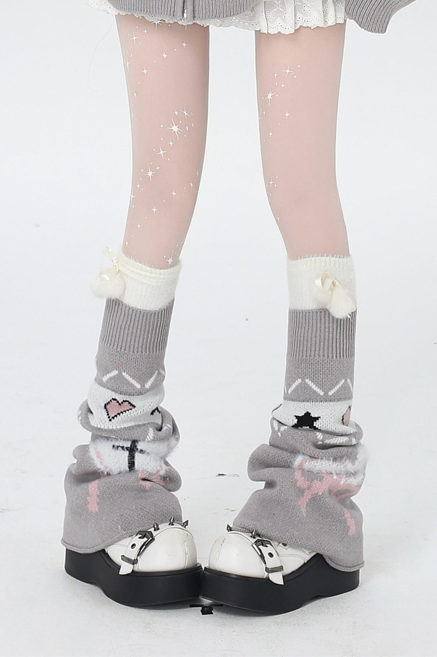 Snow Fair Island Cardigan + Leg Warmers