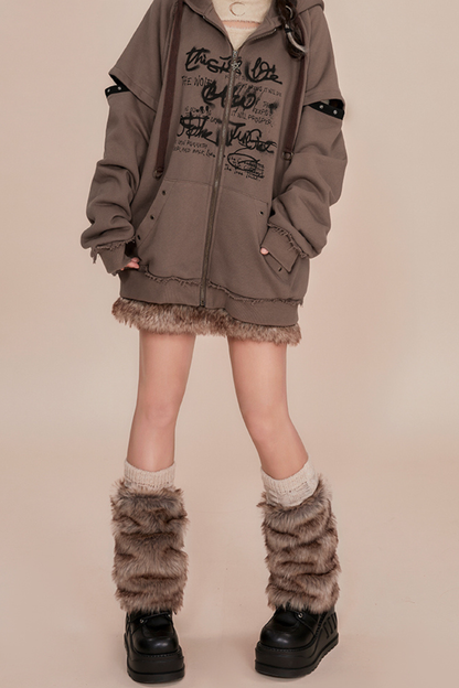 Wolf Ear Hood Loose Hoodie