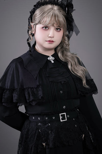 レースゴシックシャツ+スカート