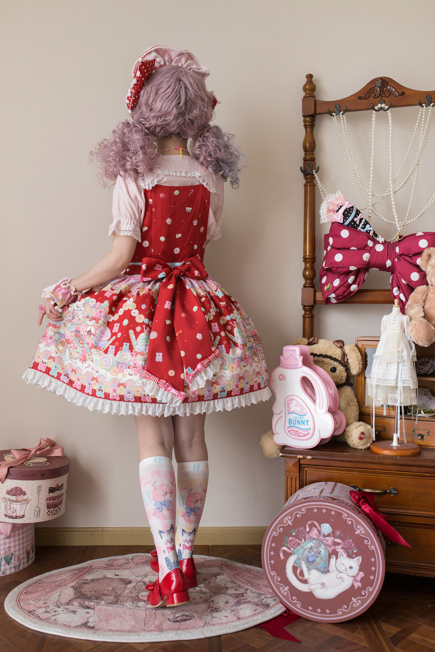 スウィートハートキャンディサスペンダースカート+ジャンパースカート