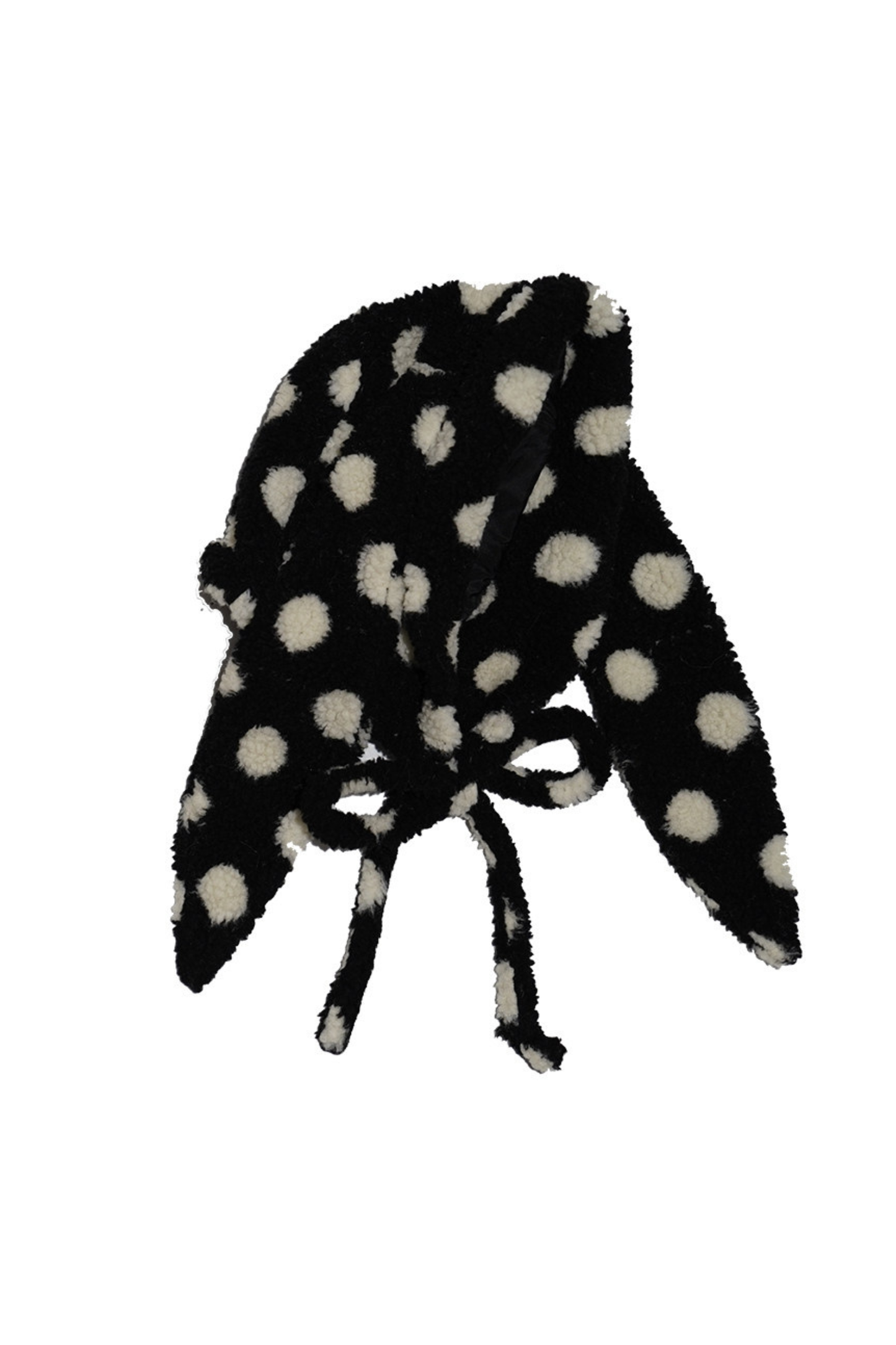 ポルカドットラムウールハット