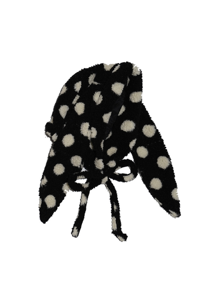 ポルカドットラムウールハット