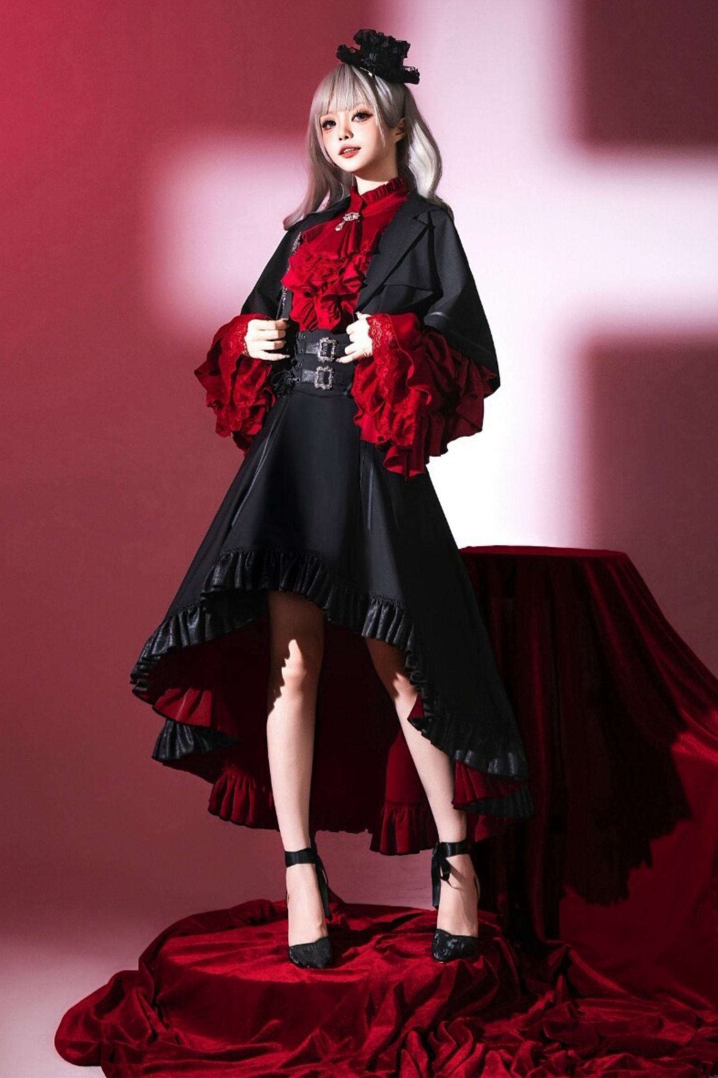 [2월 16일 예약마감] 클래식 로리타 셔츠 + 언밸런스 스커트 + 피쉬테일 스커트 + 반바지