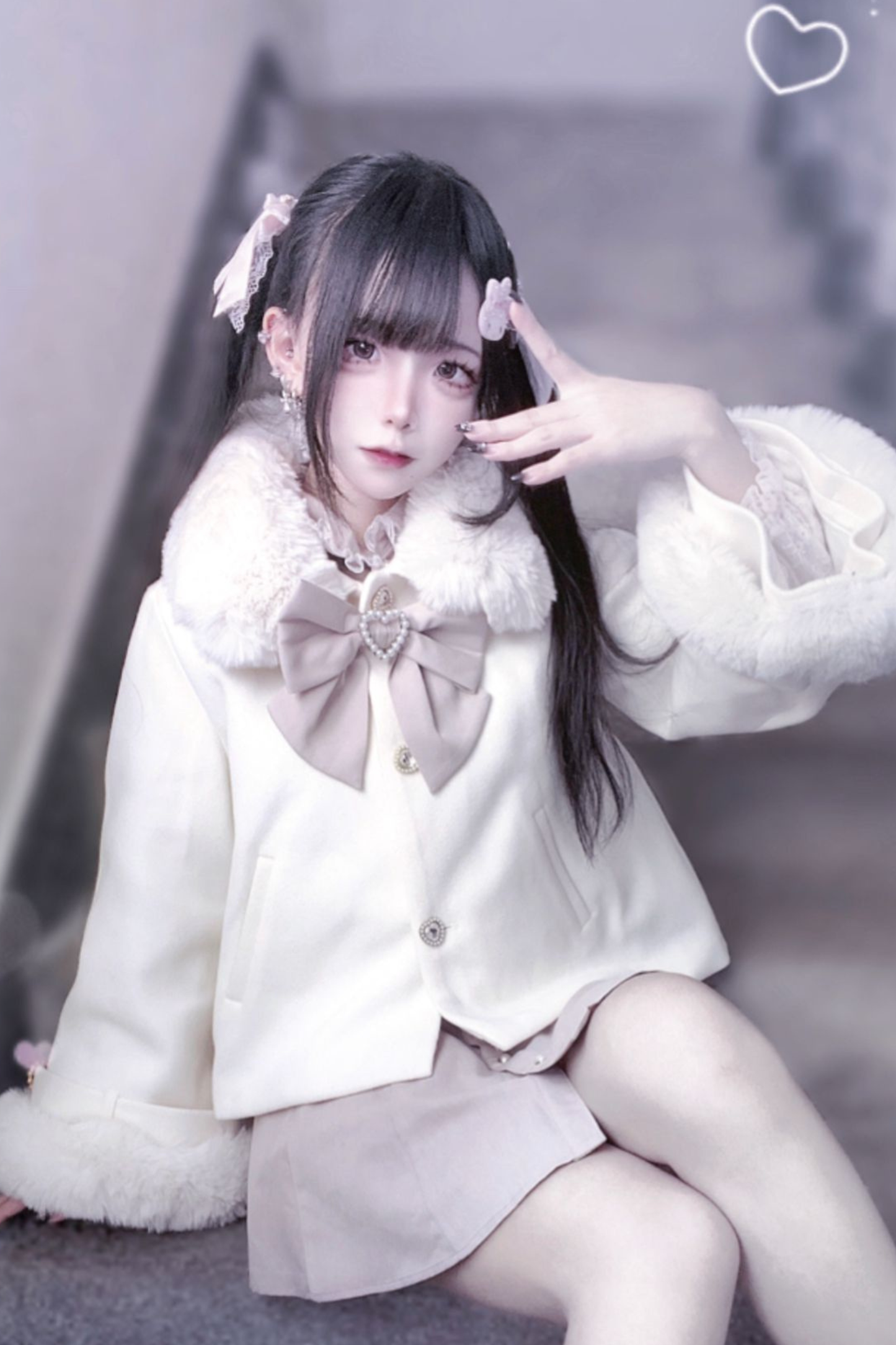 Fur Cute Snow Short Coat