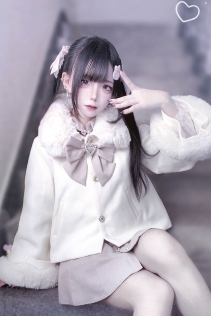 Fur Cute Snow Short Coat