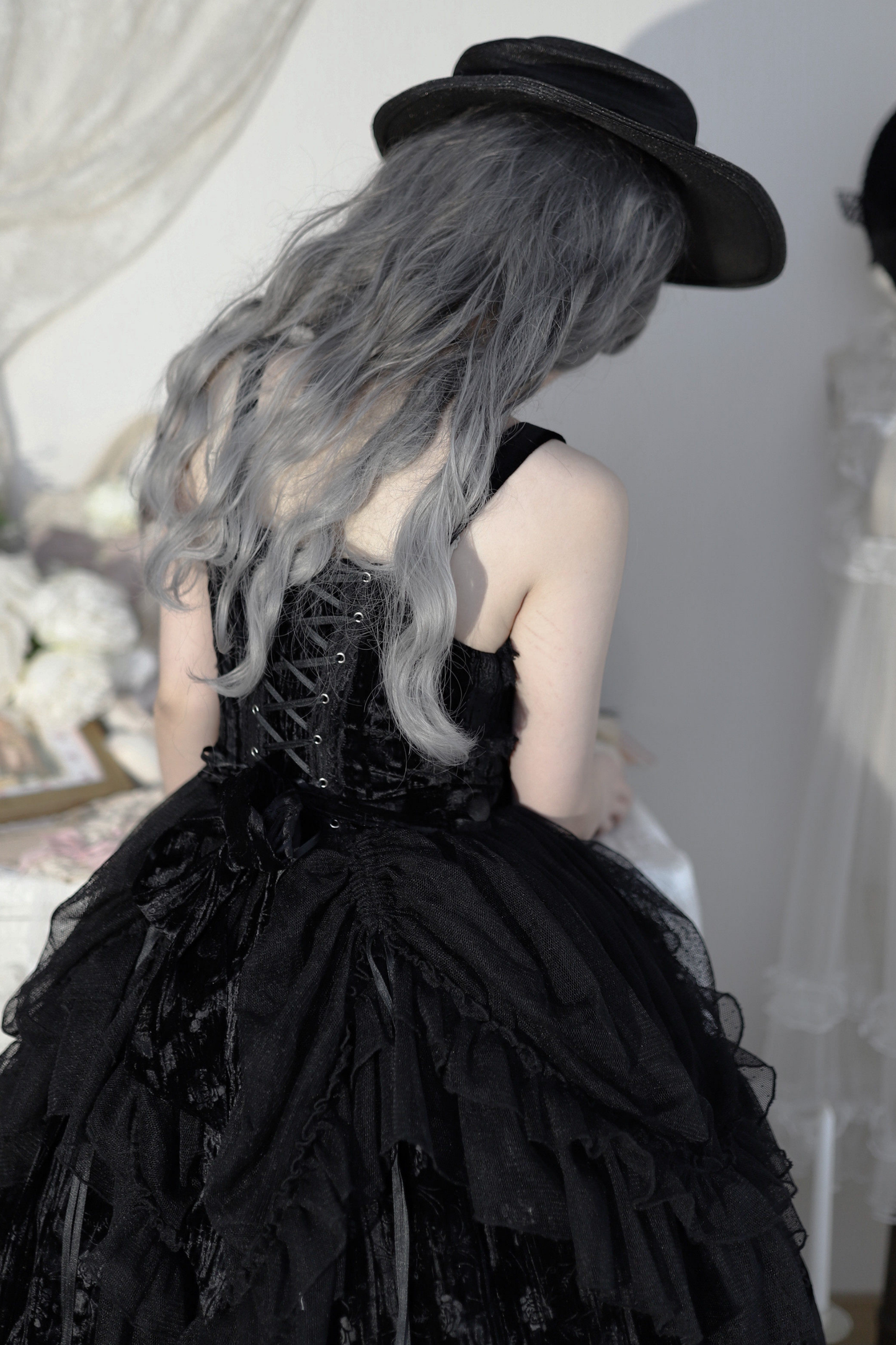 Gothic Chic Doll Lolita Dress + Short Jacket