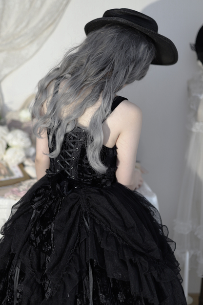 Gothic Chic Doll Lolita Dress + Short Jacket