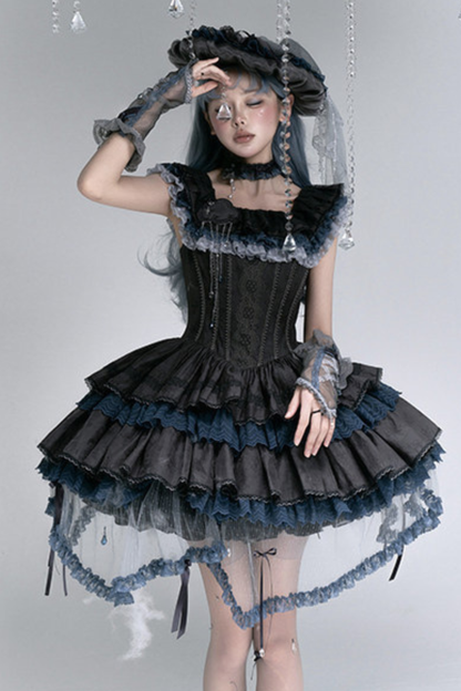 Rainbow Angel Lolita Jumper Skirt + Rainbow Dress + Monochrome Long Dress + Monochrome Jumper Skirt