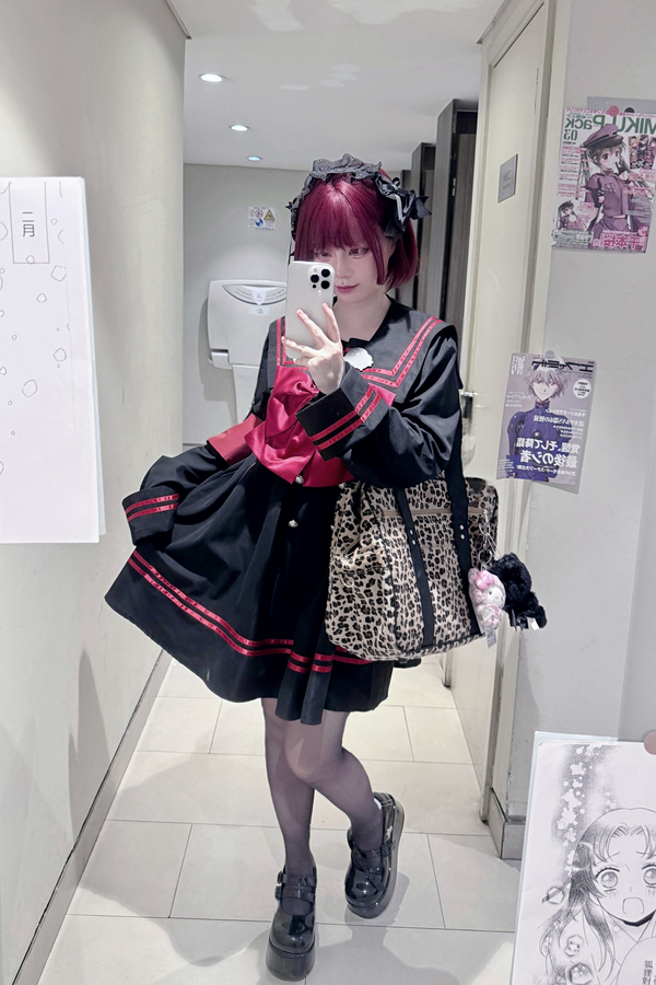 セーラー サブカルチャーワンピース+ビックリボン