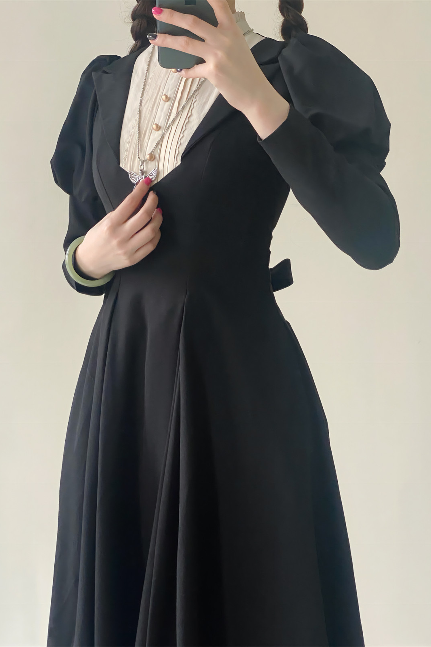 Chic Gothic Flare Long Lolita Dress