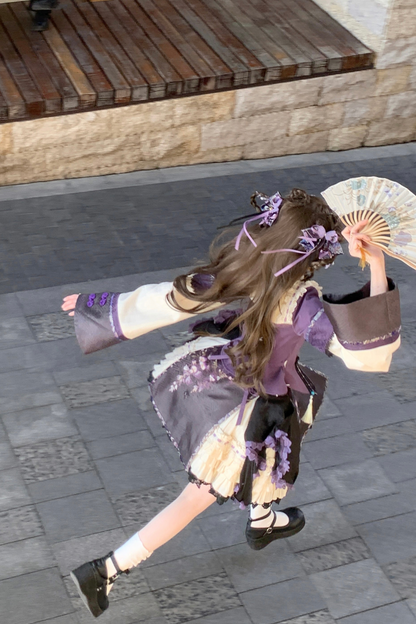 China Style Girl Lolita Top + Skirt + Catsuit + Clips