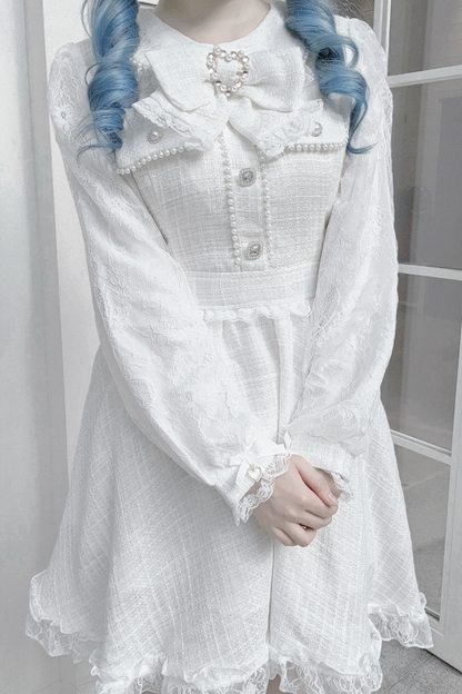 Doll World Ribbon Tweed Dress