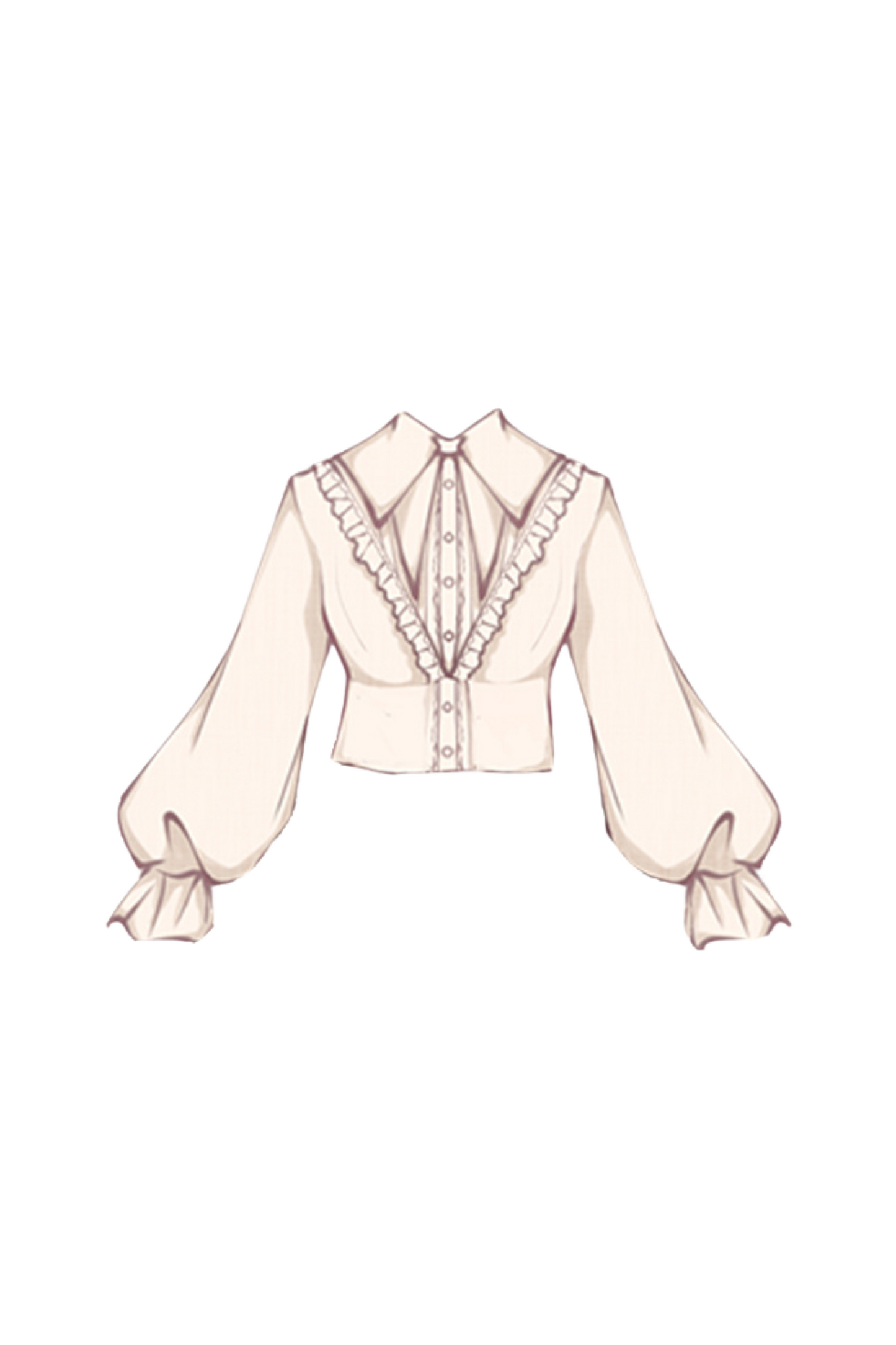 エレガントシャツ+イレギュラースカート