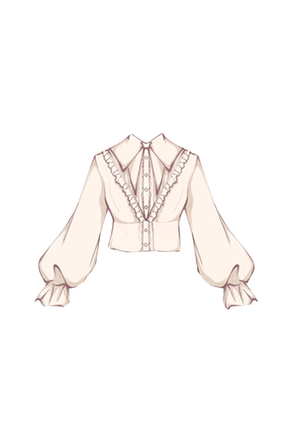 エレガントシャツ+イレギュラースカート