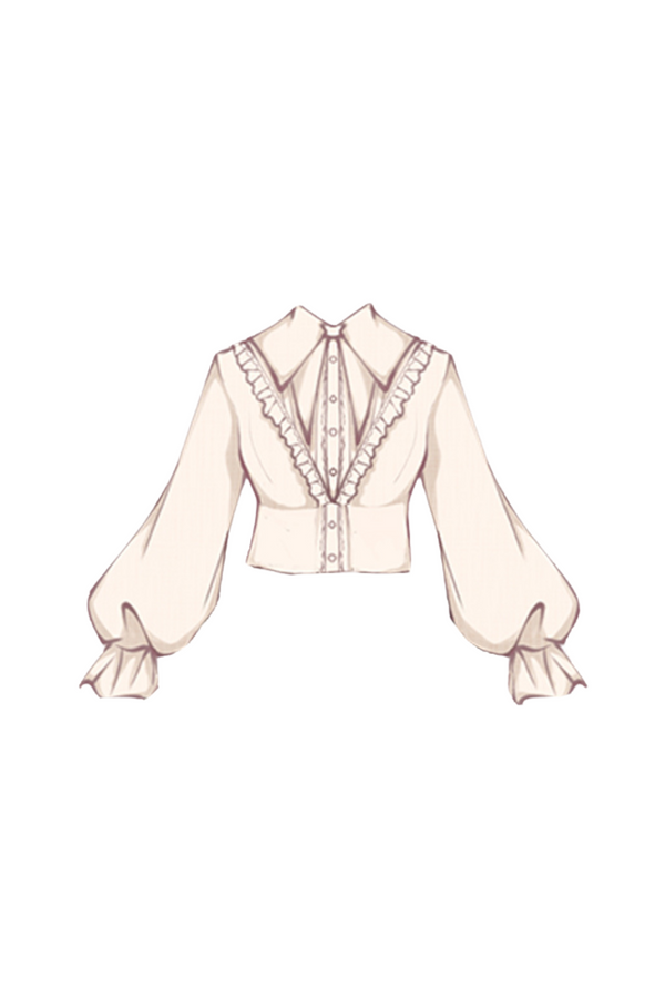 エレガントシャツ+イレギュラースカート