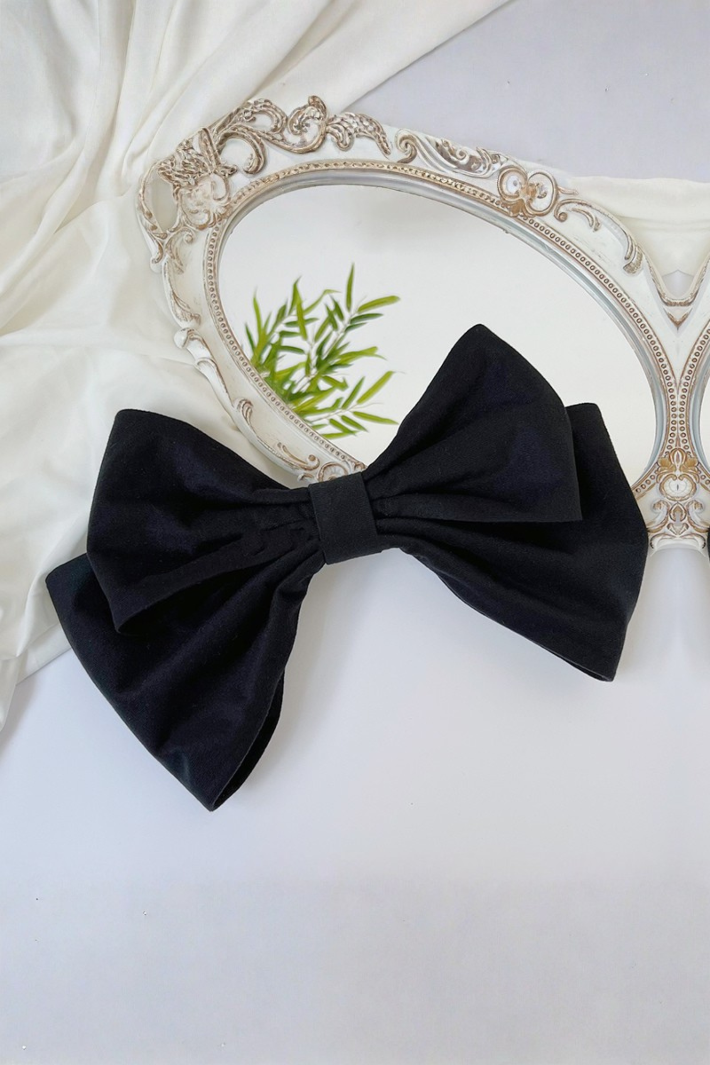 シックバタフライプリントスイングロリータドレス+ジャンパースカート+ヘアバンド+インナー+リボン