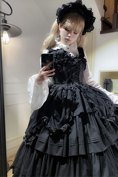 Lace Goth Subculture Dark Star Island Lolita Dress