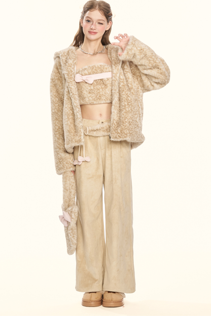 リトルミルクレオパードリボンフードコート