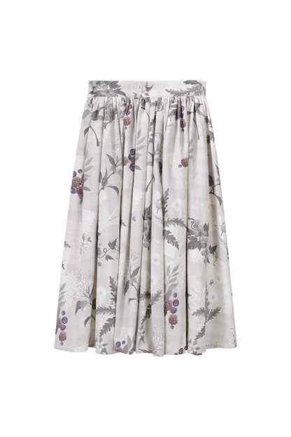 レトロロングコート+スカート+シャツ+ベスト