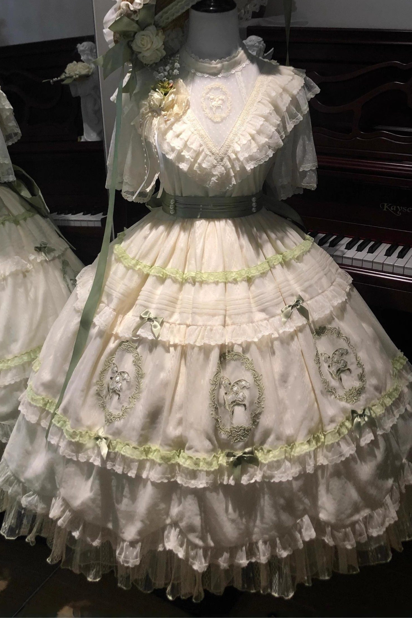 Lily Forest Ever Dress + Flower + Flat Cap + Clip