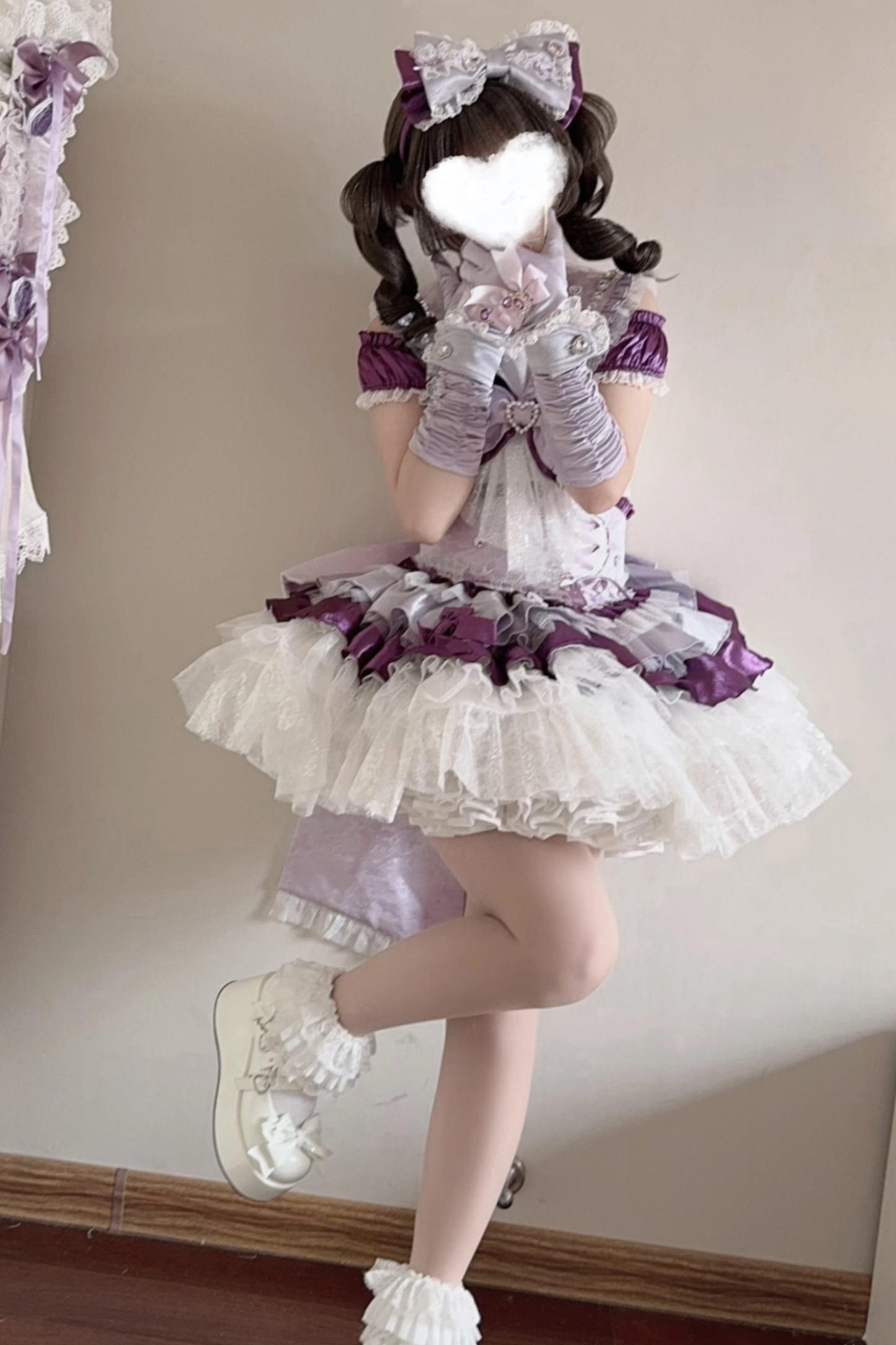 [Vorbestellung bis 23. März] Idol-Star-Lolita-Oberteil + Rock + Accessoires