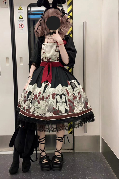 暗闇のアリスドールロリータドレス