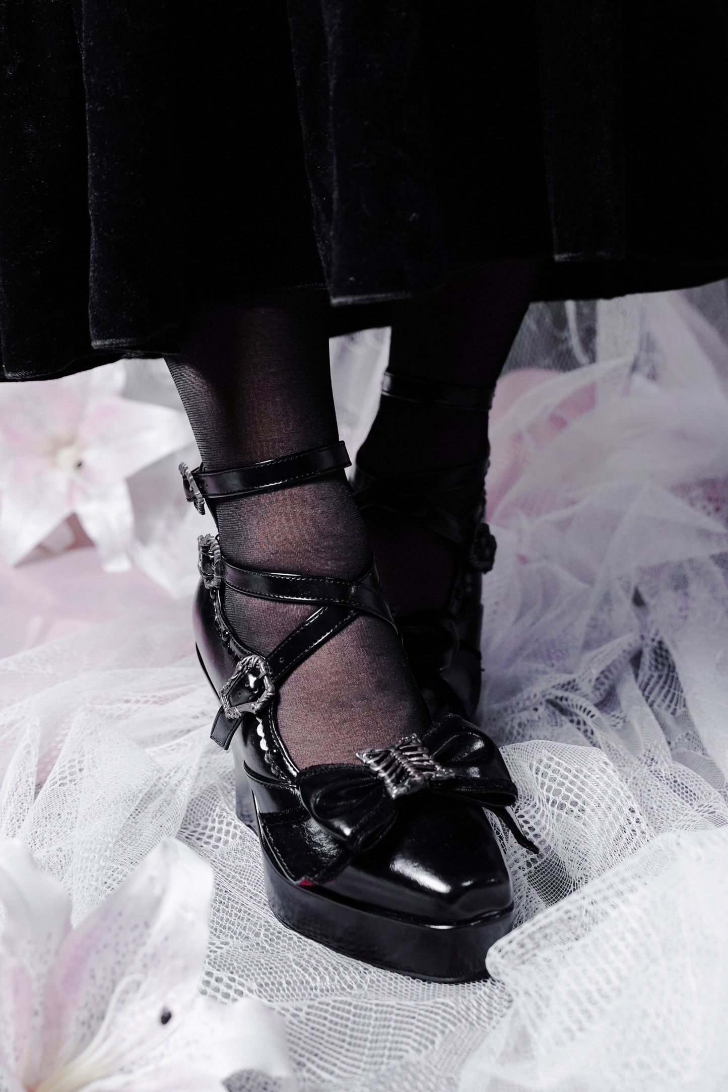 【3月30日予約締切】ダークラブリーボックスリボンシューズ