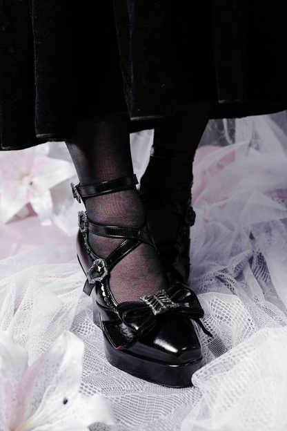 【3月30日予約締切】ダークラブリーボックスリボンシューズ