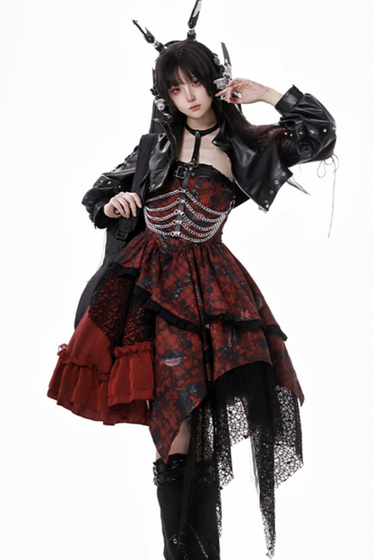 サブカルチャーダークゴシックハンサムセットアップ