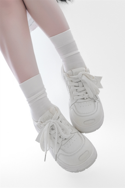 タグデザイン厚底シューズ