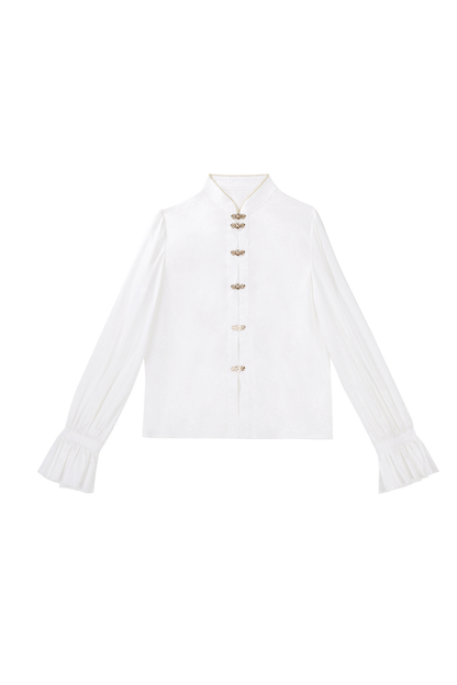 Retro china shawl + top + skirt