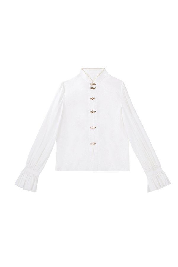 Retro china shawl + top + skirt